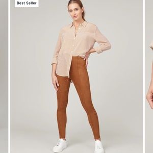 Nwt spanx faux suede leggings